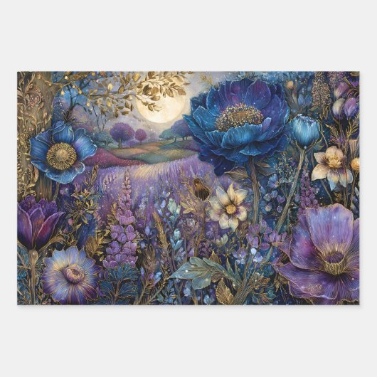 MIDNIGHT GARDEN DEKORATIVE PAPIER SET (Vorderseite 3)