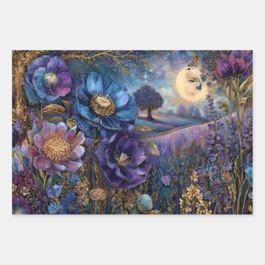 MIDNIGHT GARDEN DEKORATIVE PAPIER SET (Vorderseite 2)