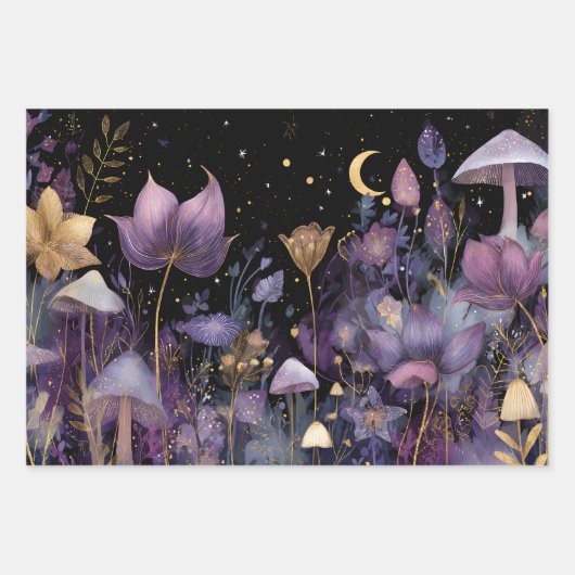 MIDNIGHT GARDEN DEKORATIVE PAPIER SET (Vorderseite 3)
