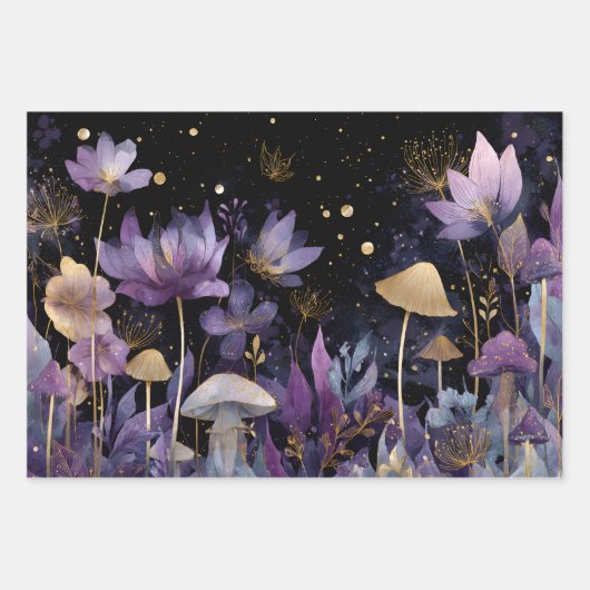 MIDNIGHT GARDEN DEKORATIVE PAPIER SET (Vorderseite)