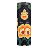 Midnight Garden Floral Travel Tumbler Thermosbecher (Rückseite)