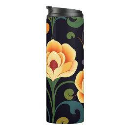 Midnight Garden Floral Travel Tumbler Thermosbecher