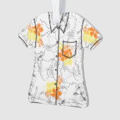 Midnight Garden Hawaiian Hibiskus Aloha Shirt Ornament (Vorderseite)