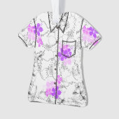 Midnight Garden Hawaiian Hibiskus Aloha Shirt Ornament (Vorderseite)
