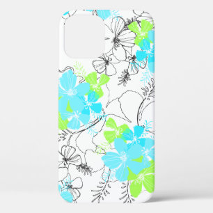 Midnight Garden Hawaiian Hibiskus Floral Turq Case-Mate iPhone Hülle