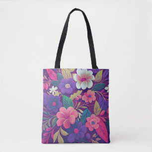 Midnight Garden Jewel Florale Einkaufstasche Tasche