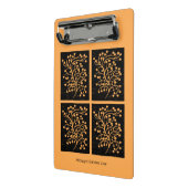 Midnight Garden Line Golden Amber Mini Klemmbrett (Gewinkelt2)