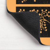 Midnight Garden Line Golden Amber Mousepad (Ecke)