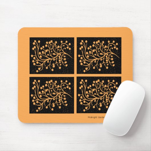 Midnight Garden Line Golden Amber Mousepad (Mit Mouse)