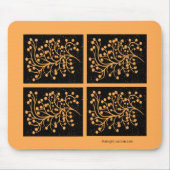 Midnight Garden Line Golden Amber Mousepad (Vorne)
