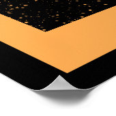 Midnight Garden Line Golden Amber Poster (Ecke)