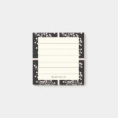 Midnight Garden Line Soft Pink Post-it Klebezettel (Vorderseite)
