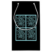 Midnight Garden Line Turquoise Mist Kleine Geschenktüte (Rückseite)