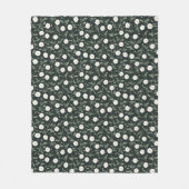 Midnight Garden Modern Farmhouse Daisy Pattern Fleecedecke (Vorderseite)
