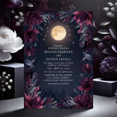 Midnight Garden Moon Wedding Einladung