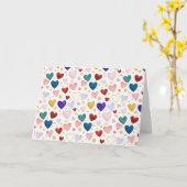 Midnight Garden Watercolor Hearts Karte (Gelbe Blume)