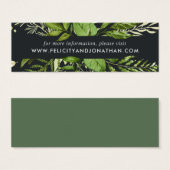 Midnight Garden Wedding Website Cards | Mini (Vorne & Hinten)