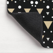 Midnight Geometry Luxe Krawatte Mousepad (Ecke)
