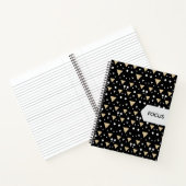 Midnight Geometry Luxe Krawatte Notizblock (Innenseite)