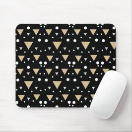 Midnight Geometry Luxe Tie Mousepad