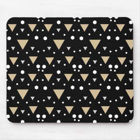 Midnight Geometry Luxe Tie Mousepad (Vorne)