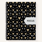 Midnight Geometry Luxe Tie Notizblock (Vorderseite)