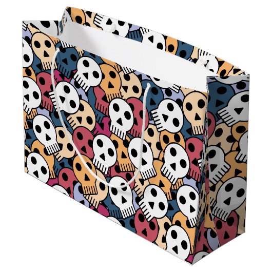 Midnight Ghost Große Geschenktüte (Rückseite Schrägansicht)