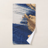 Midnight Gold: Abstract Elegance Badhandtuch Set (Handtuch)