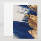 Midnight Gold: Abstract Elegance Einladung (Vorne/Hinten)