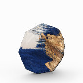 Midnight Gold: Abstrakte Eleganz Fotoblock (Links)
