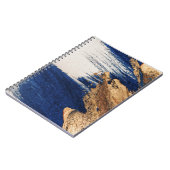 Midnight Gold: Abstrakte Eleganz Notizblock (Linke Seite)