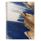 Midnight Gold: Abstrakte Eleganz Notizblock (Vorderseite)