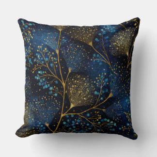 Midnight Gold Botanical-Kissen Kissen