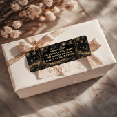 Midnight Gold Champagne Dream Return Address Label