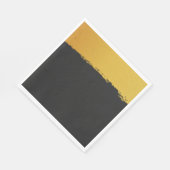 Midnight Gold Hochzeit Serviette (Ecke)