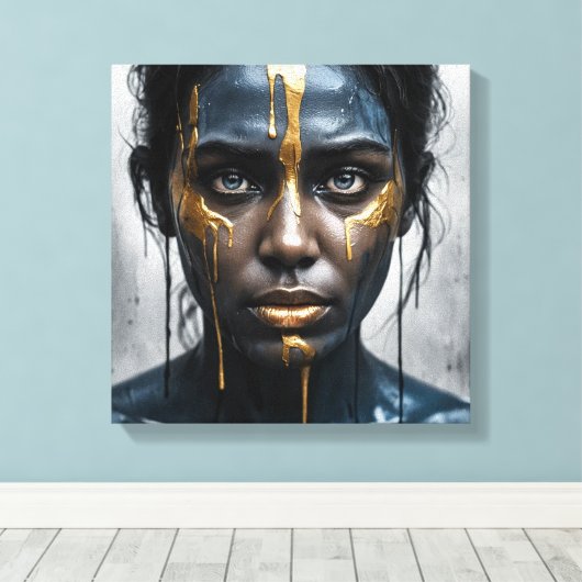 Midnight Gold Leinwanddruck (Insitu (Holzboden))