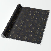 Midnight Gold Meilenstein Geschenkpapier (Ungerollt)