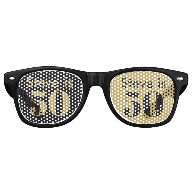 Midnight Gold Meilenstein Partybrille (Vorderseite)