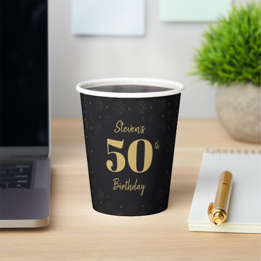 Midnight Gold Milestone Paper cup Pappbecher (InSitu)