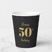 Midnight Gold Milestone Paper cup Pappbecher (Vorderseite)