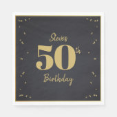 Midnight Gold Milestone Serviette (Vorderseite)