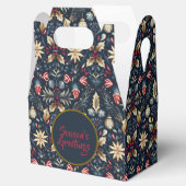 Midnight Gold Ornaments Christmas Pattern Geschenkschachtel (Geöffnet)