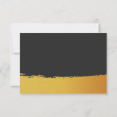 Midnight Gold  RSVP Karte (Rückseite)