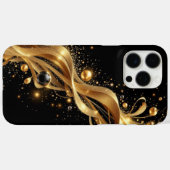 Midnight Gold Wave Case-Mate iPhone Hülle (Rückseite (Horizontal))