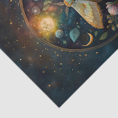 Midnight Gossamer Wings, Moth & Moon Seidenpapier (Ausschnitt)