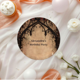 Midnight Gothic Cathedral Birthday Pappteller