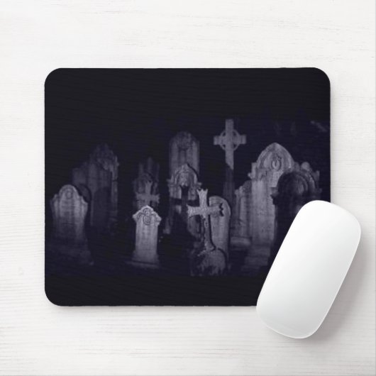 Midnight Graveyard Mouse Pad Mousepad (Mit Mouse)
