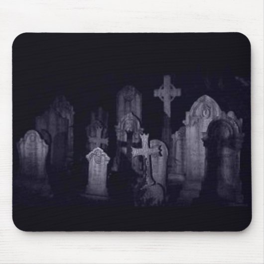 Midnight Graveyard Mouse Pad Mousepad (Vorne)