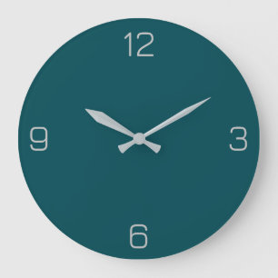 Midnight Green 004953 Color - Option to Add Name Große Wanduhr