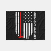 Midnight Hammer B-2 Stealth Jet Operation Merica F Fleecedecke (Vorderseite (Horizontal))
